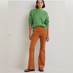 Boden Corduroy Flare Trouser Pants
Butterscotch Brown
